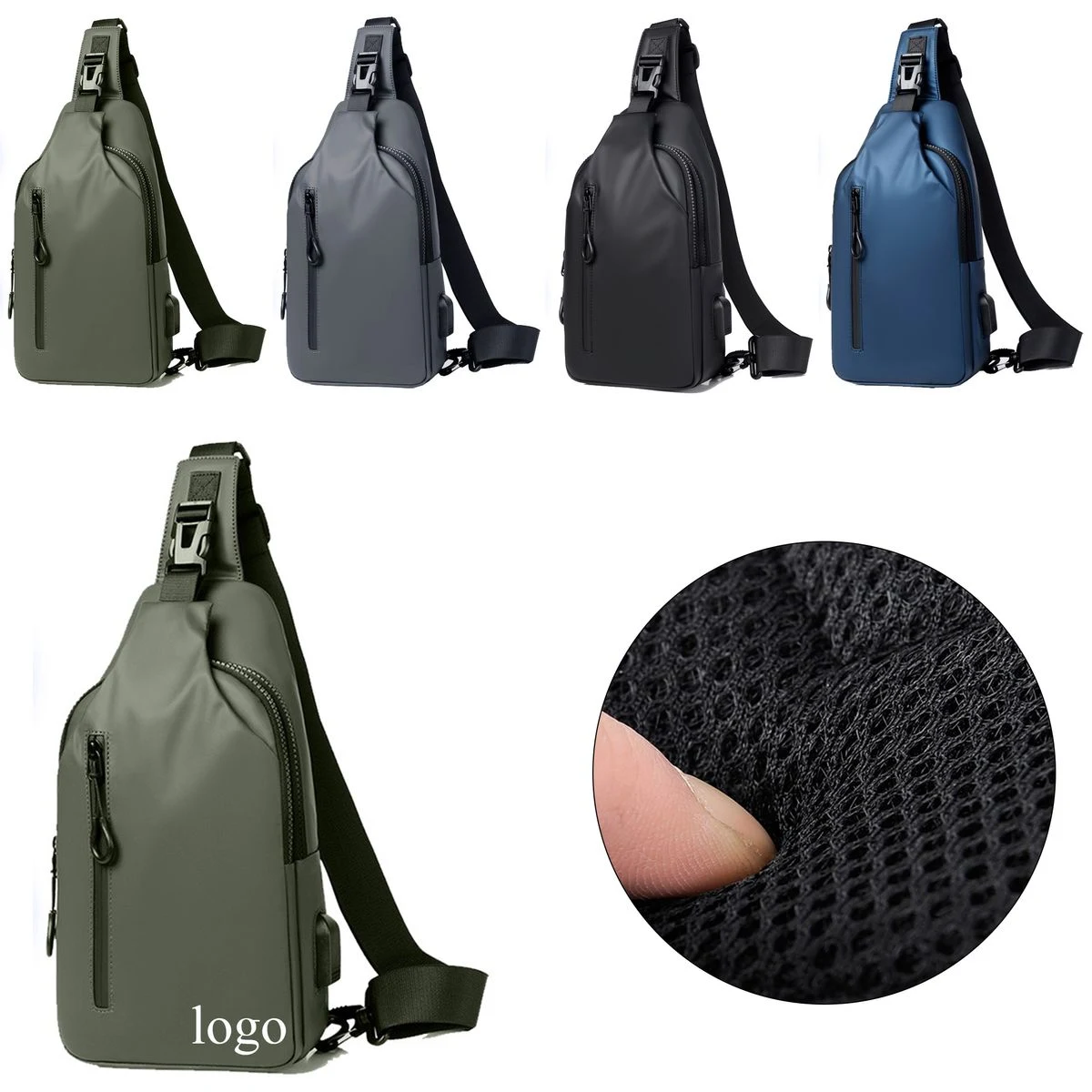 Custom Promotional Waterproof Crossbody Sling Bag 1