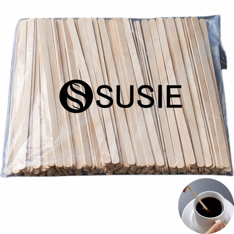 50PCS Disposable Wooden Coffee Stirrers