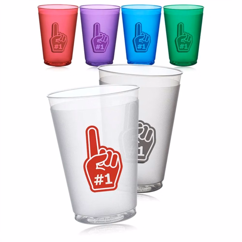 12 oz Flex Frosted Plastic Stadium Cup