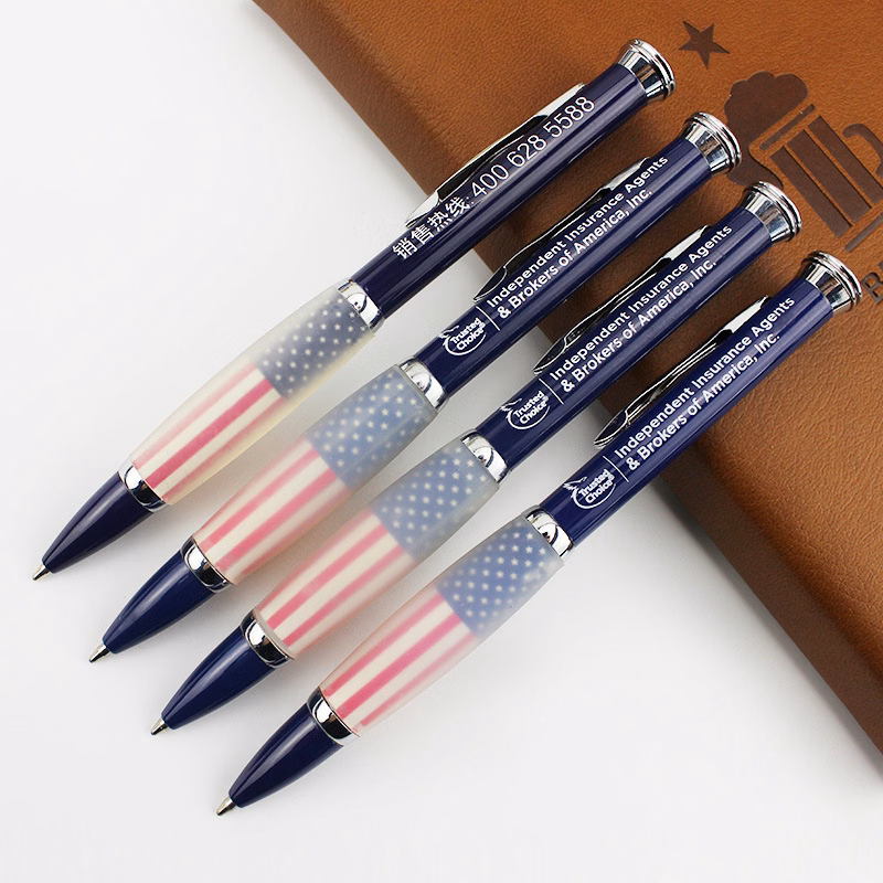 Ballpoint Pen With American Flag Design