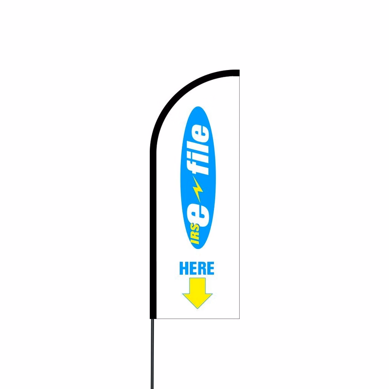 eFile Flag Kit 11' Feet Feather Flag Sign Outdoor Banner