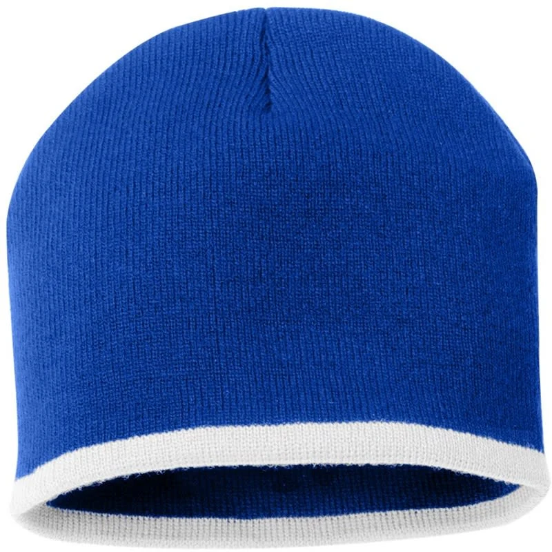 Sportsman 8" Bottom-Striped Beanie - SP09 1