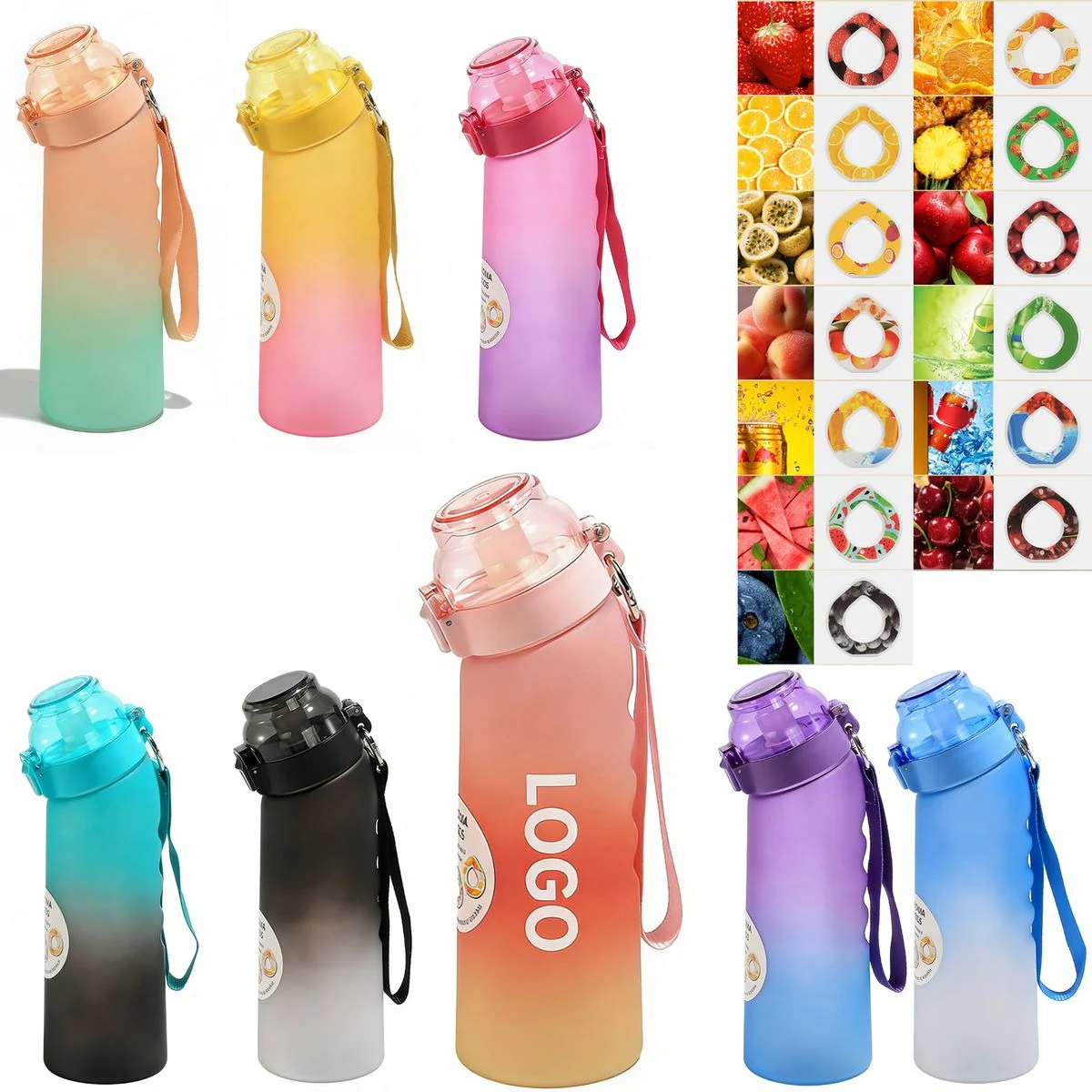 Portable Water Bottle with Scent Rings 1