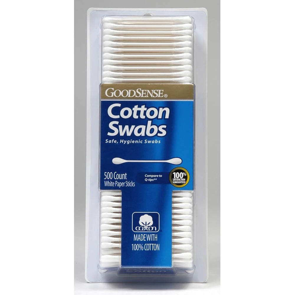 Cotton Swabs - 500 Count White Paper Sticks 1