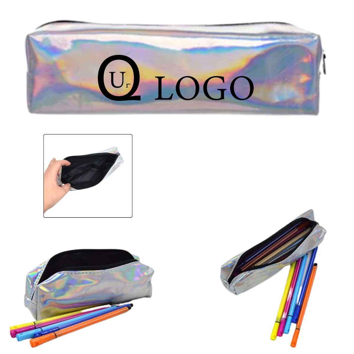 Pu Leather Pen Bag W/Inner Lining 1