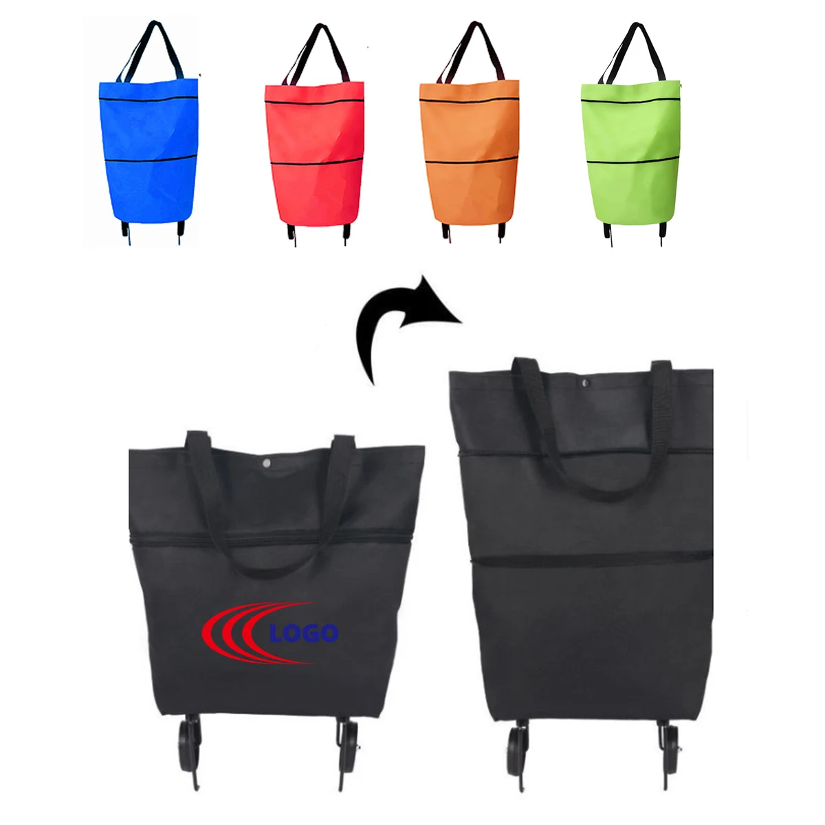 Shopping Trolley Tote Bag With Wheel 1