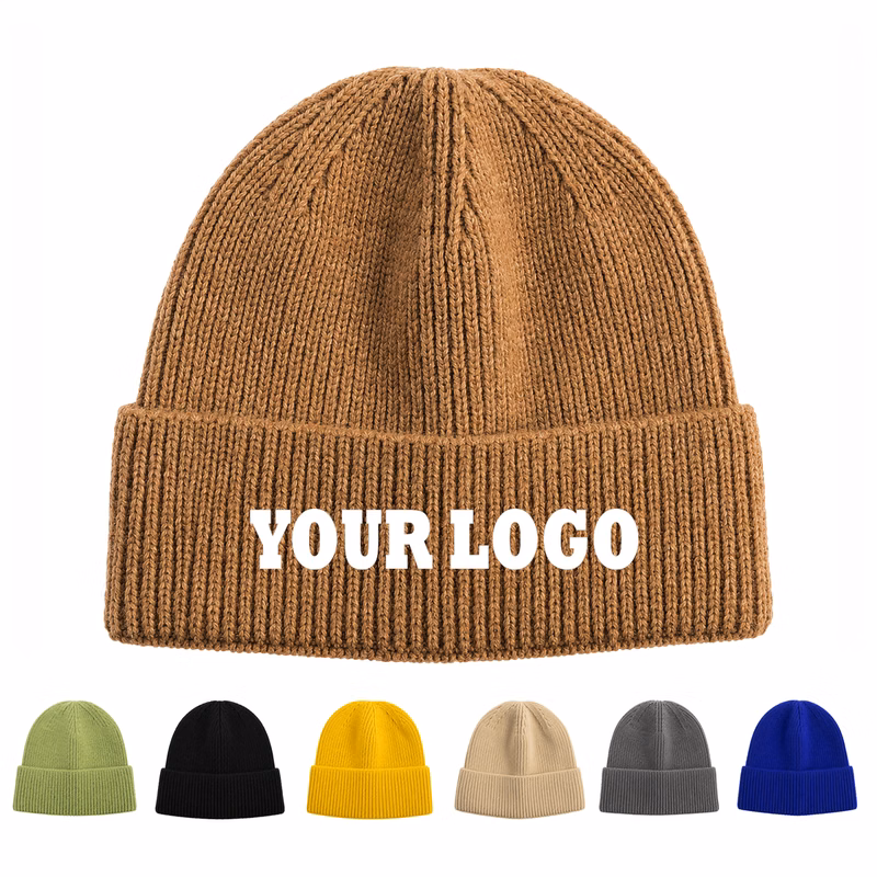 Ribbed Knit Cuffed Beanie