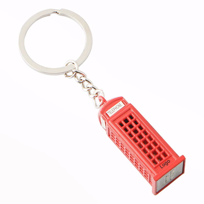 Creative Telephone Booth Keychain