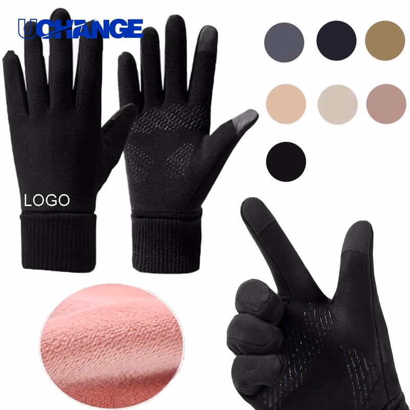 Lined Touchscreen Knit Gloves