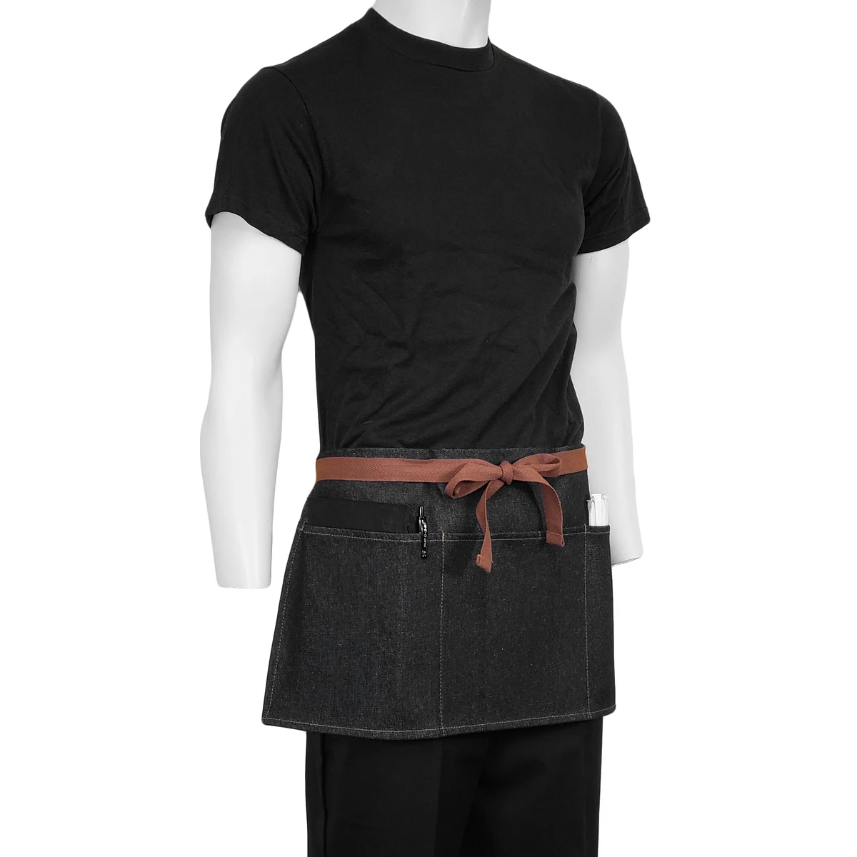 24 in. x 12 in. Denim Waist Apron with Pockets (BLANK) 1