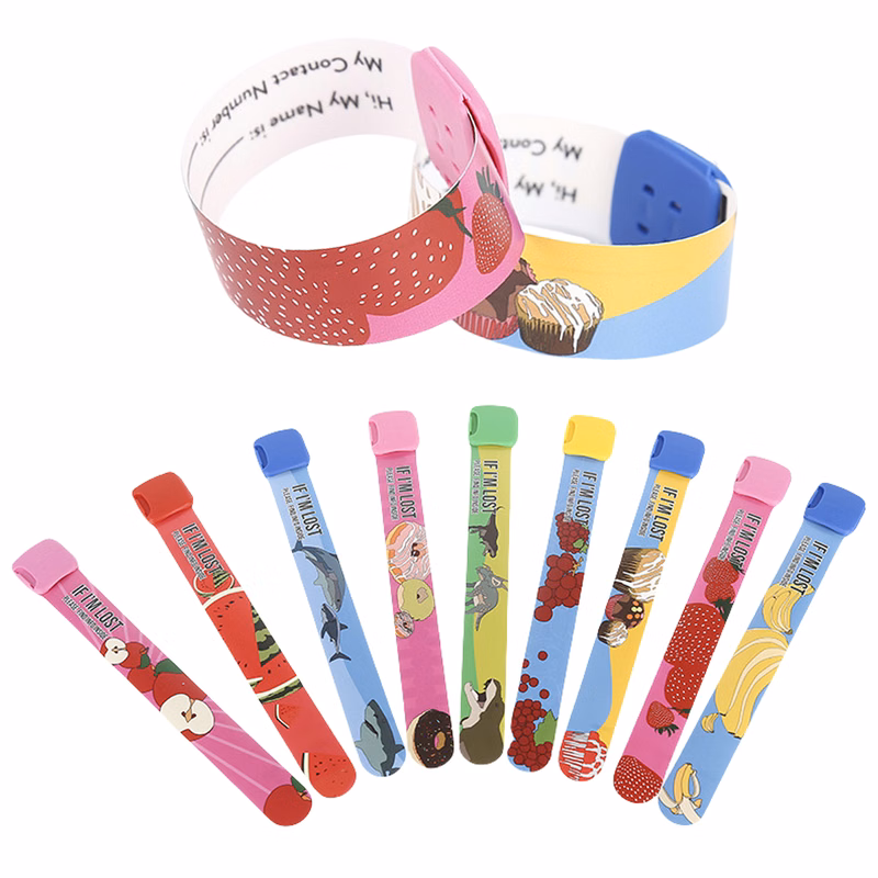 Reusable Kids Safety ID Wristband MOQ50