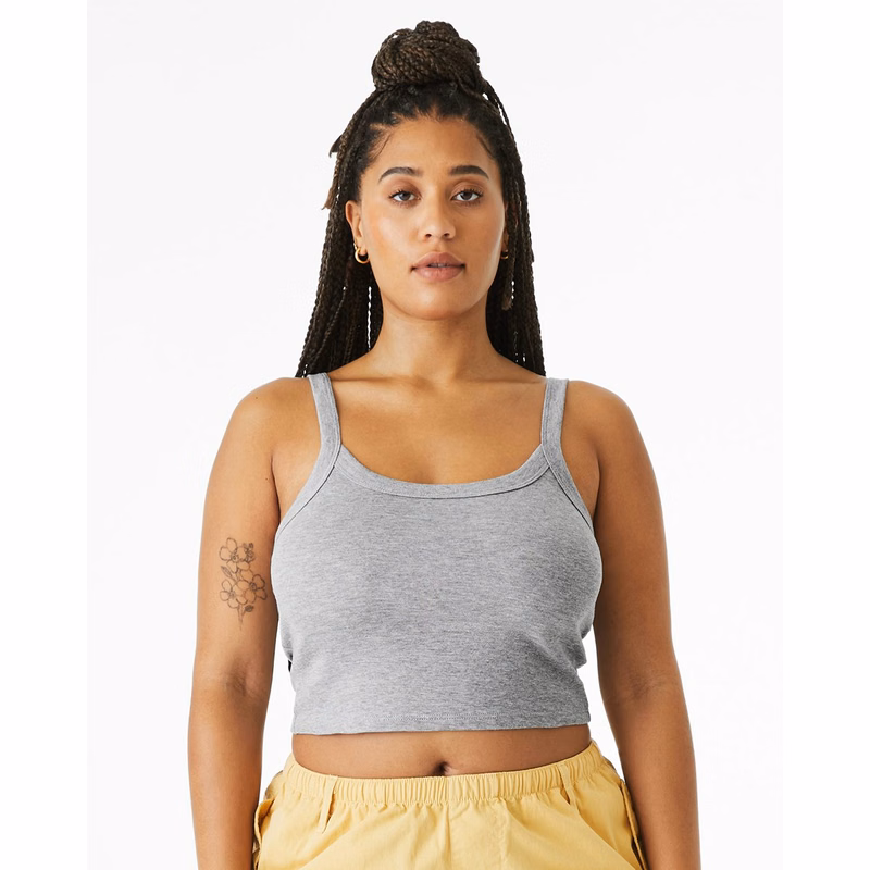 Women's Micro Rib Spaghetti Strap Tank - 1012
