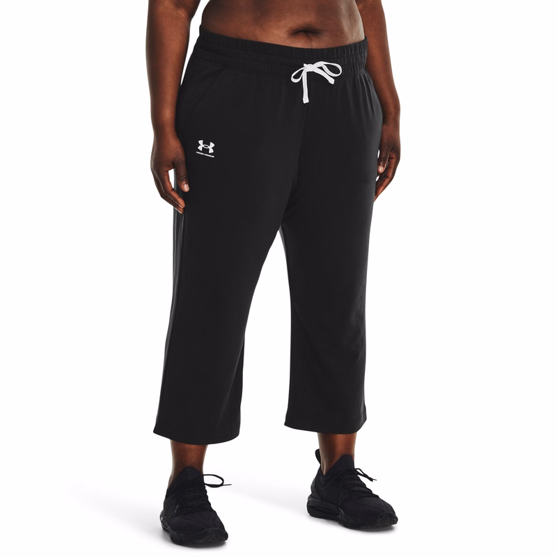 Women's UA Rival Terry Flare Crop Pants