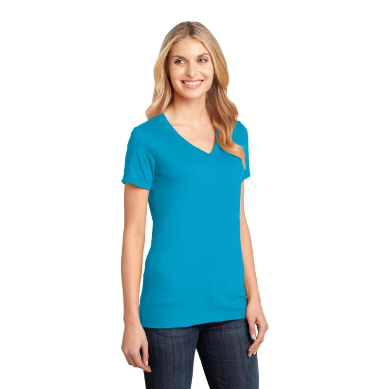 District - Women's Perfect Weight V-Neck Tee. 1