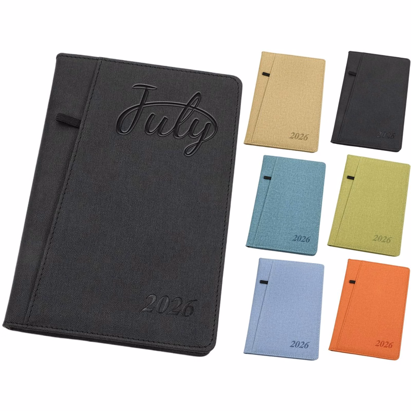 2026 A5 PU Leather Cover Planner Notebook