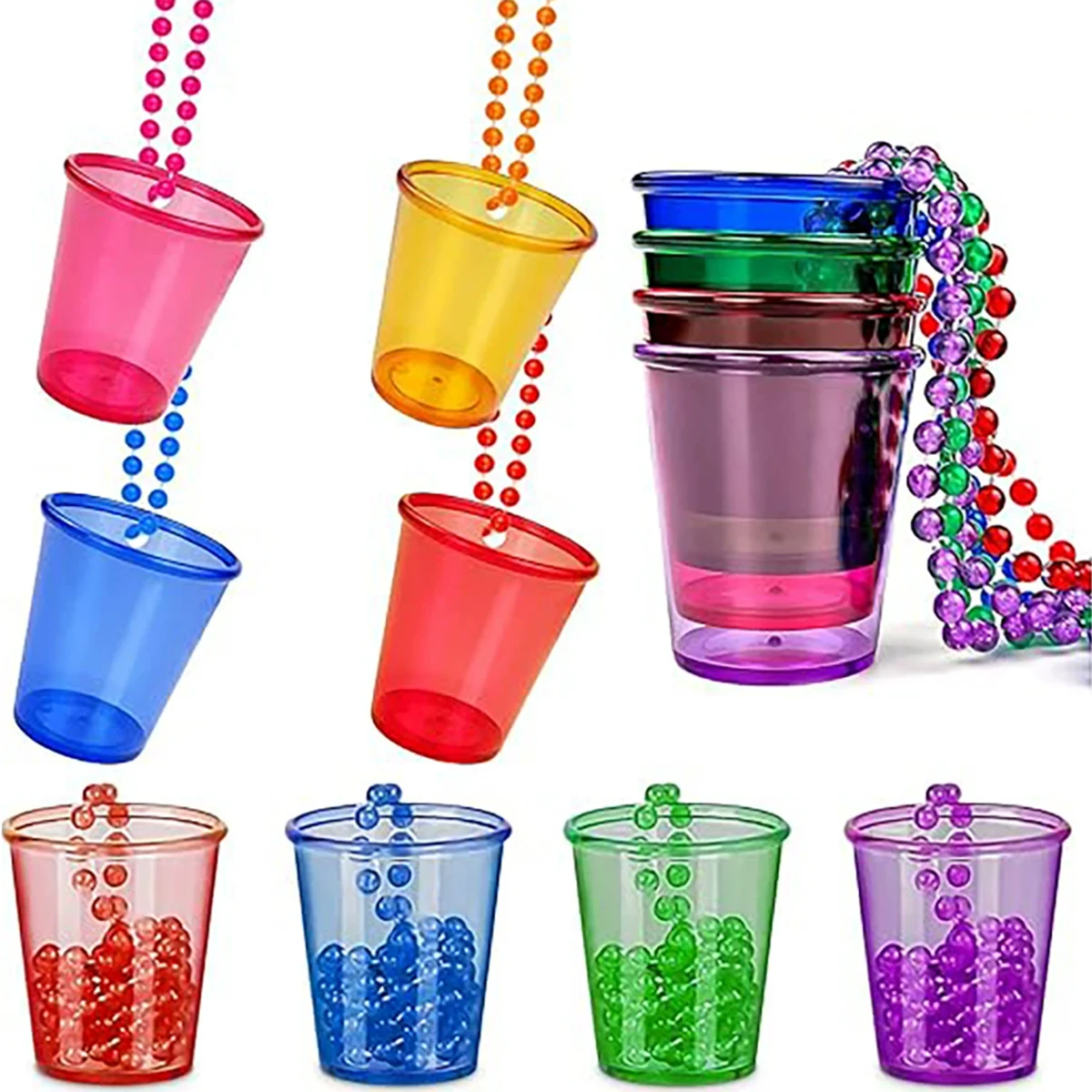 Party Beaded Necklace Cups 1