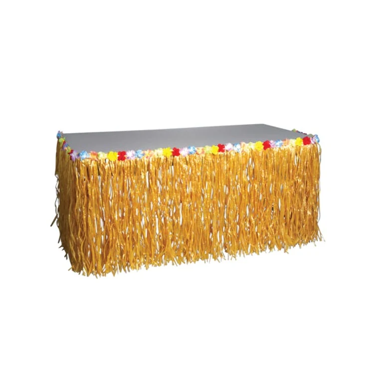 Luau Table Skirts - Natural 1