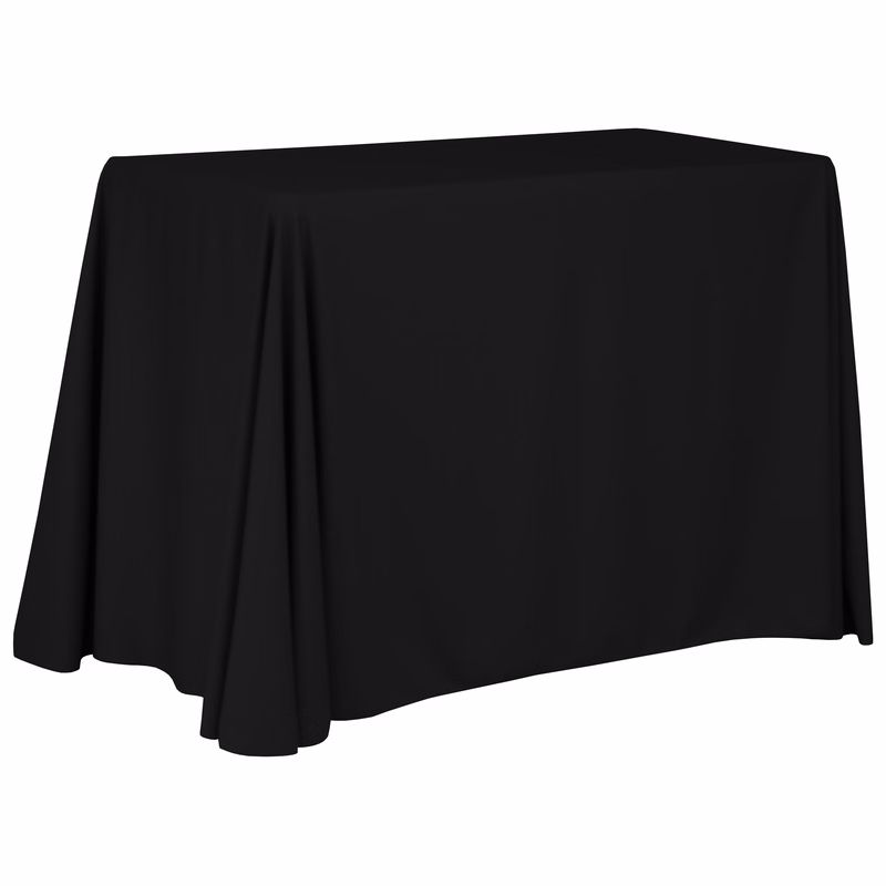 4' Draped Tablecloth - DEMO HEIGHT - Closed Back