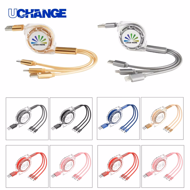 Three In One Retractable Charging Cable