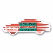 USA Made Premium UV Window Micro-Suction Cling Decal (1.125x2.5) Car Shape