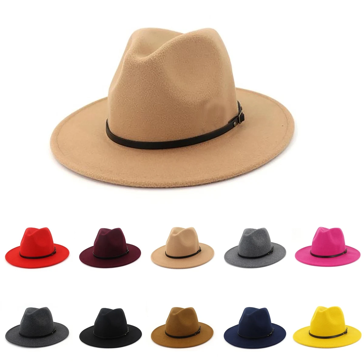 Classic Wool Fedora Hat 1
