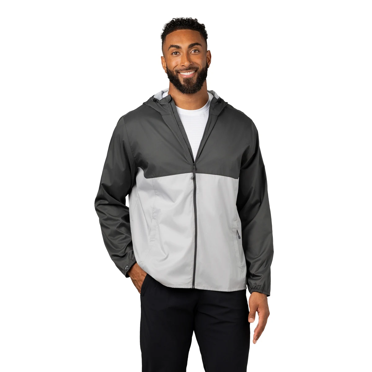 Storm Creek Men's Idealist Water-Resistant Full Zip Hooded Windbreaker 1