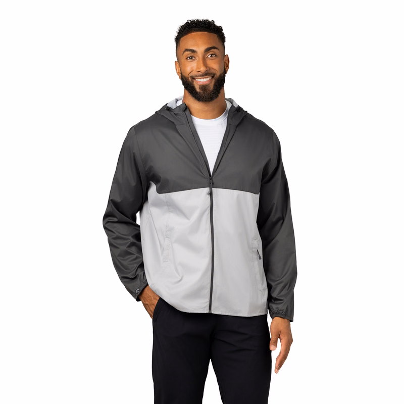 Storm Creek Men's Idealist Water-Resistant Full Zip Hooded Windbreaker
