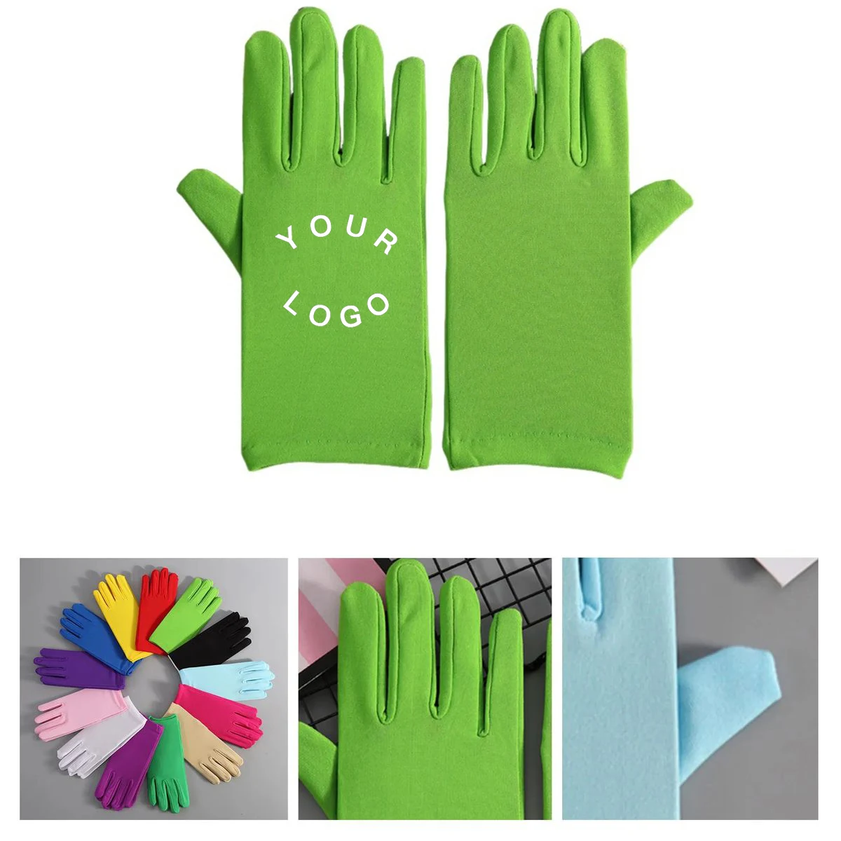 Polyester Classic Wedding Etiquette Gloves 1