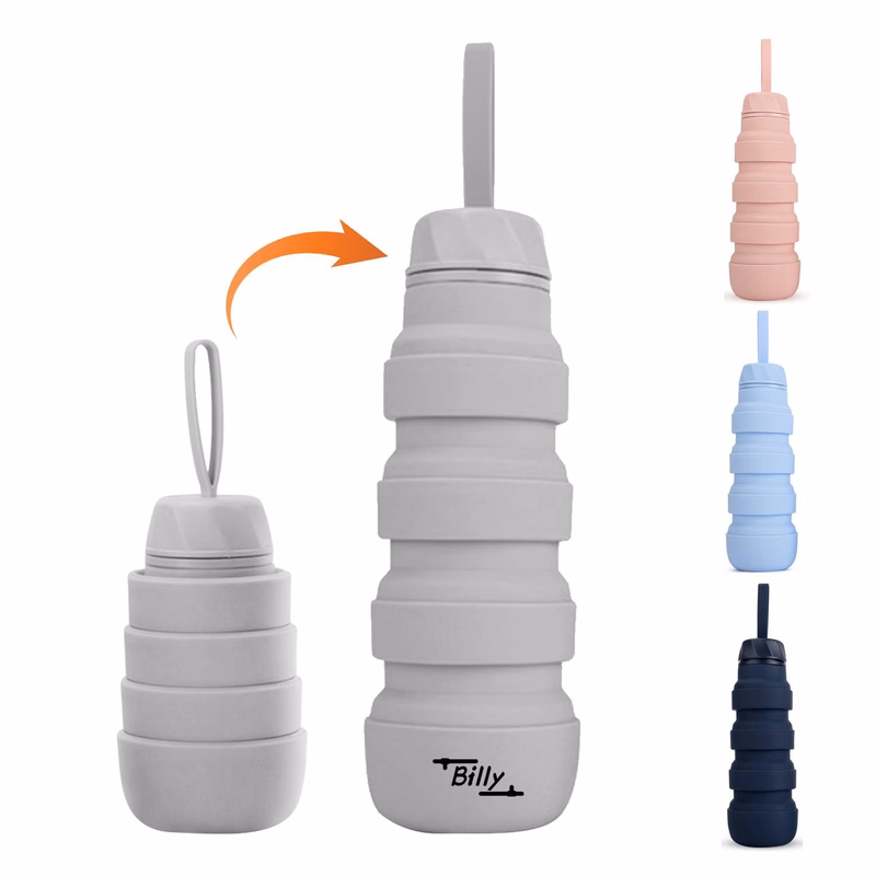 18Oz Silicone Collapsible Water Bottles