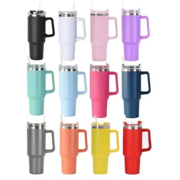 Insulated 40 oz Stainless Steel Mug -Durable Travel Tumbler 1