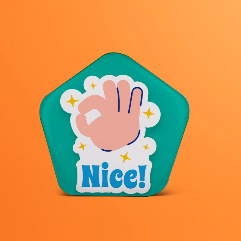 Pentagonal Custom Buttons