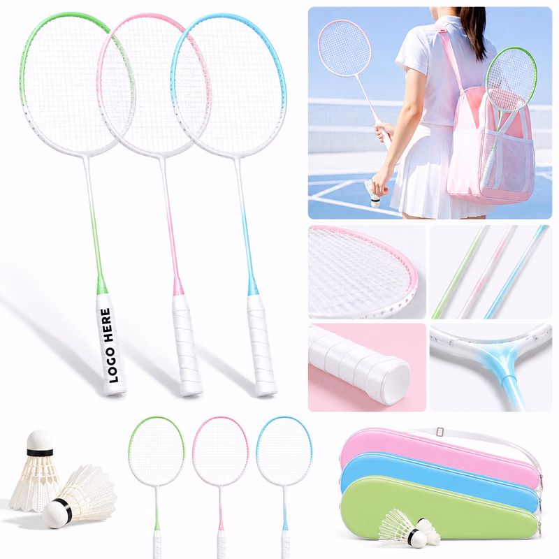 Lightweight Gradient Badminton Racket Set