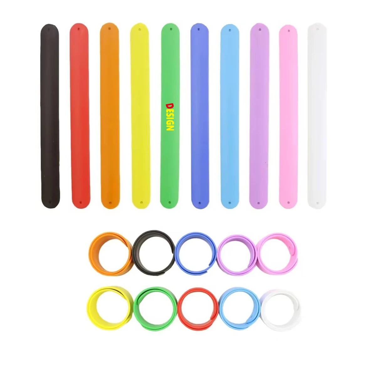 Custom Silicone Slap Bracelet Party Favors 1
