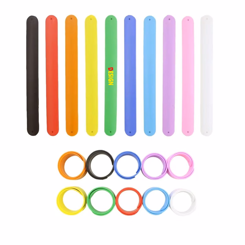 Custom Silicone Slap Bracelet Party Favors