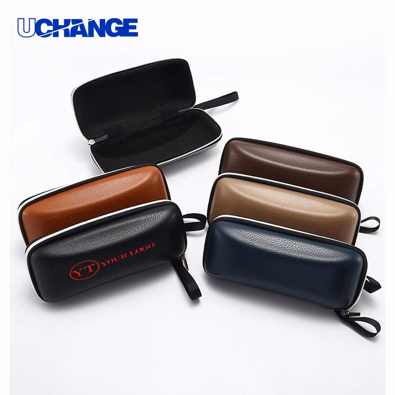 Eyewear PU Leather Eyeglass Case Organizer