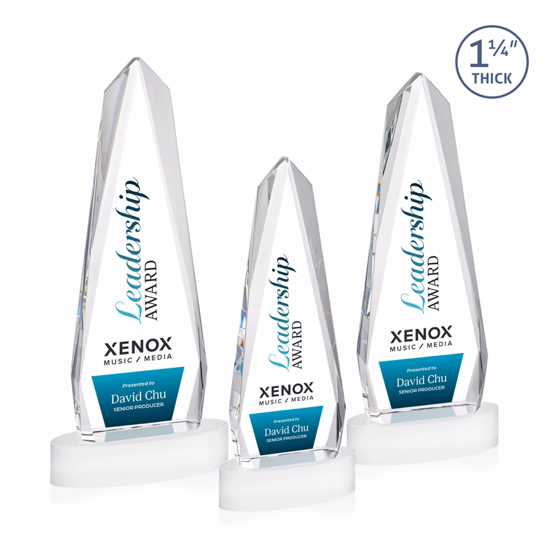 Cheswick VividPrint™ Award on Alberton Base - White
