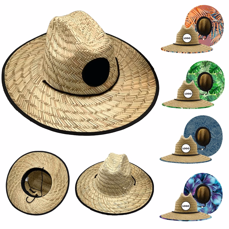Large Birm Lifeguard Straw Hat