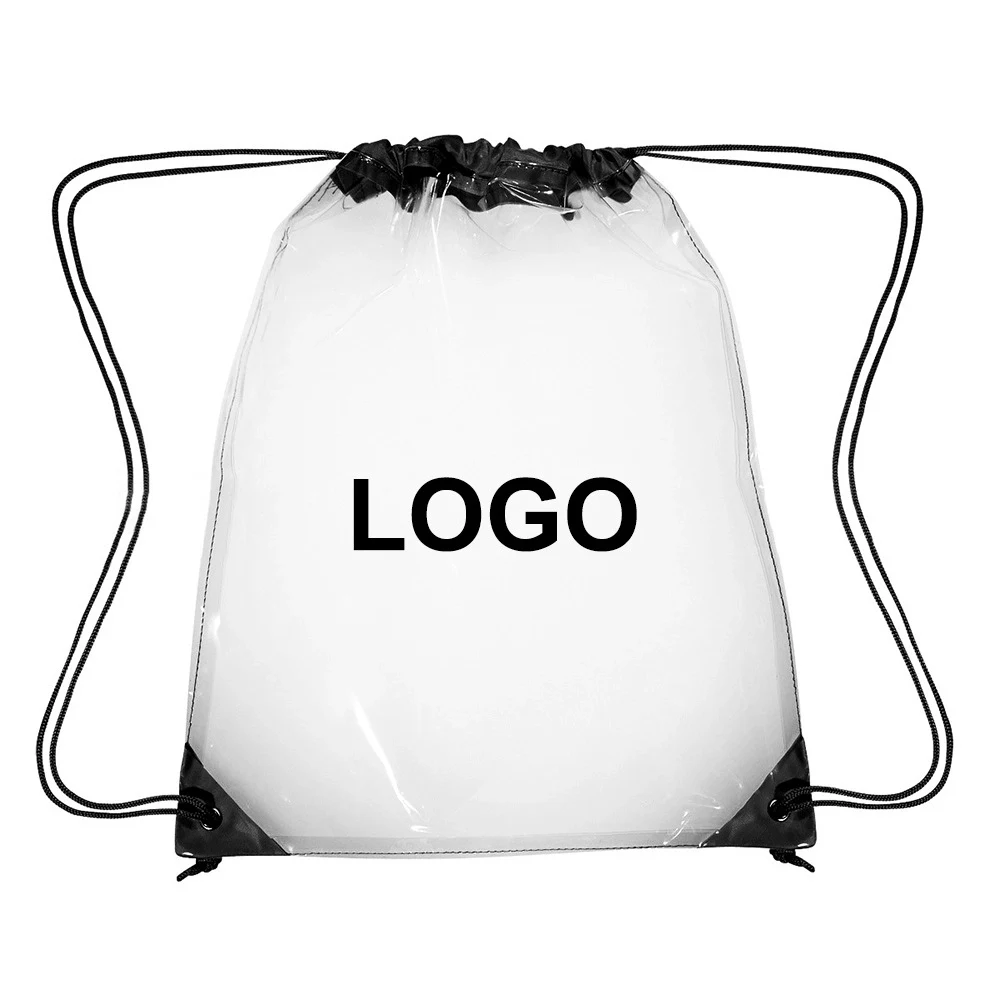 Clear Drawstring Bag Waterproof Backpack 1