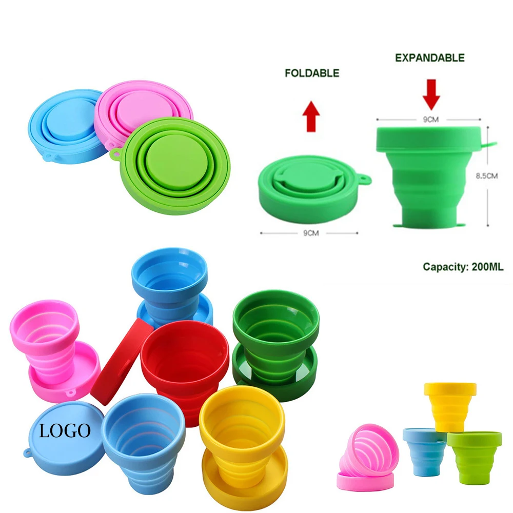 200ML Silicone Travel Collapsible Cup 1