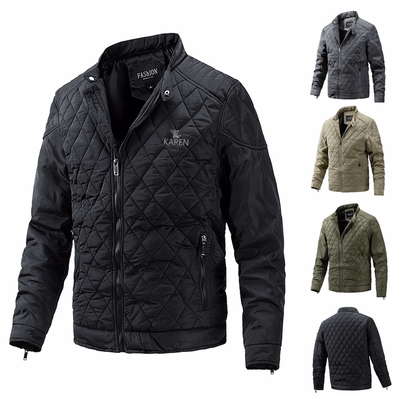 Fashion Simple Casual Stand Collar Warm Coats