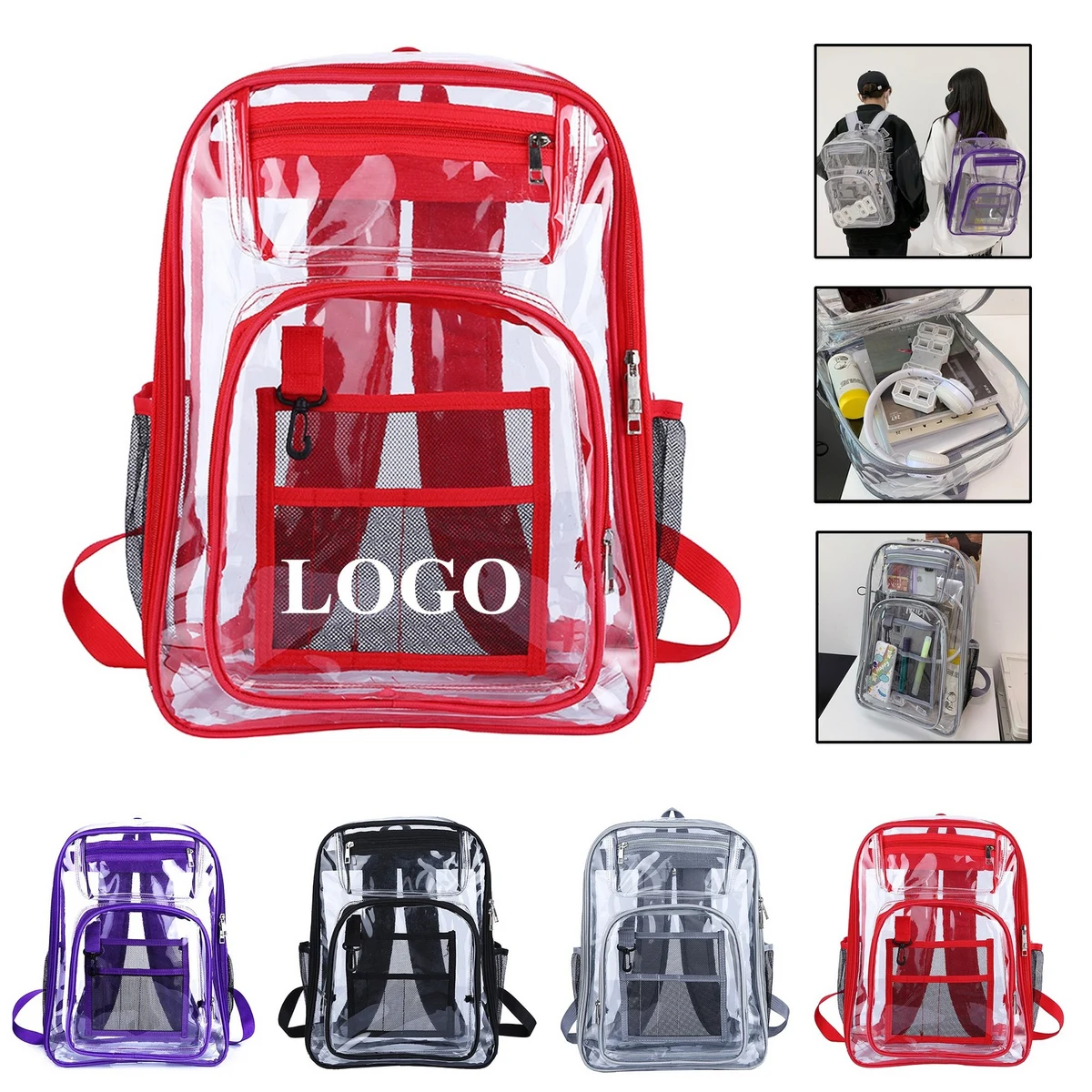 PVC Clear Travel Waterproof Rucksack 1