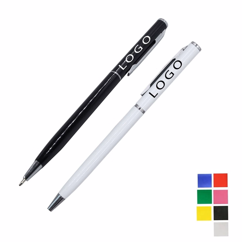 Metal Slim Twist Ballpoint Pen