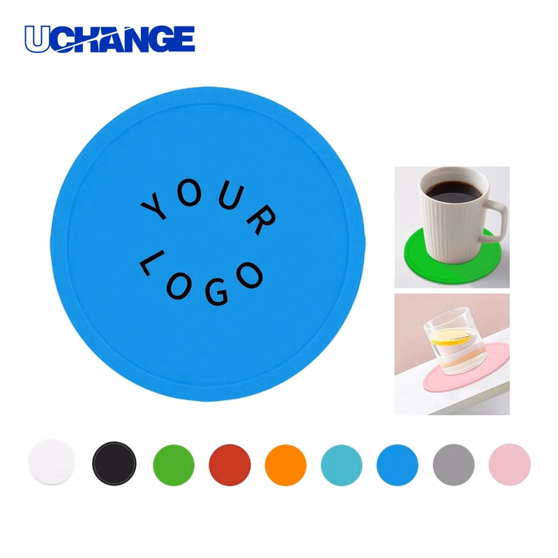 Silicone Coasters Round Heat Resistant Non-Slip Set