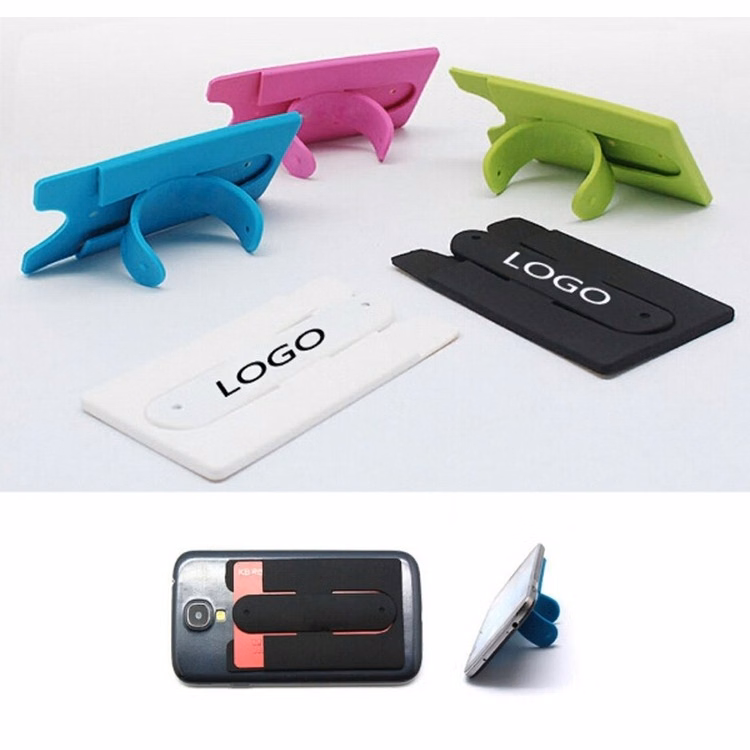 Soft Silicone Card Wallet With Stand