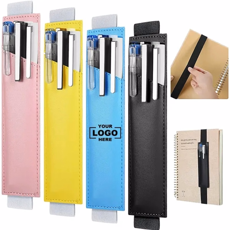 Adjustable Elastic Band Pen Holder Sleeve Notebook Pouch