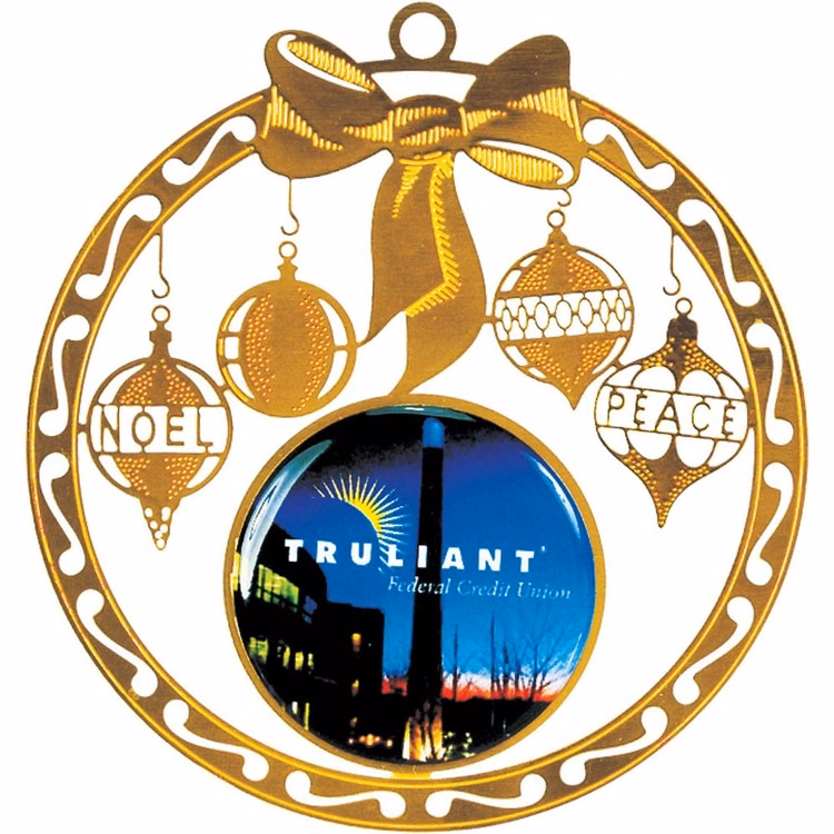 Vibraprint® Bow Holiday Ornament