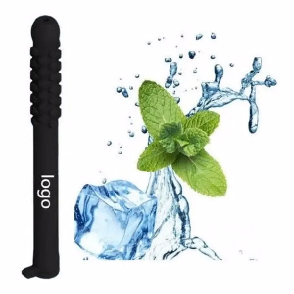 Custom Silicone Chewable Peppermint Breath Stick — Professional Stress Relief Gift