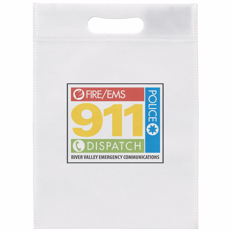 10W x 14H - Non-Woven Die Cut Bag - Dynamic Color