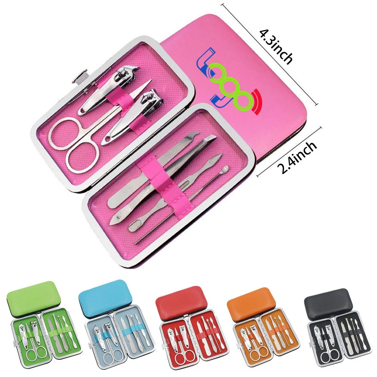 7-Piece Stainless Steel Nail Clipper Set With Travel Case 1