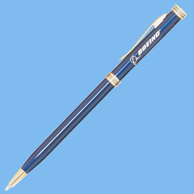 SLIM LINE PEN- GOLD ACCENT